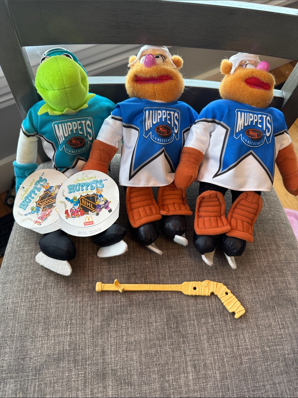 McDonald’s NHL Muppet’s Kermit and Fozzie Bear plush
